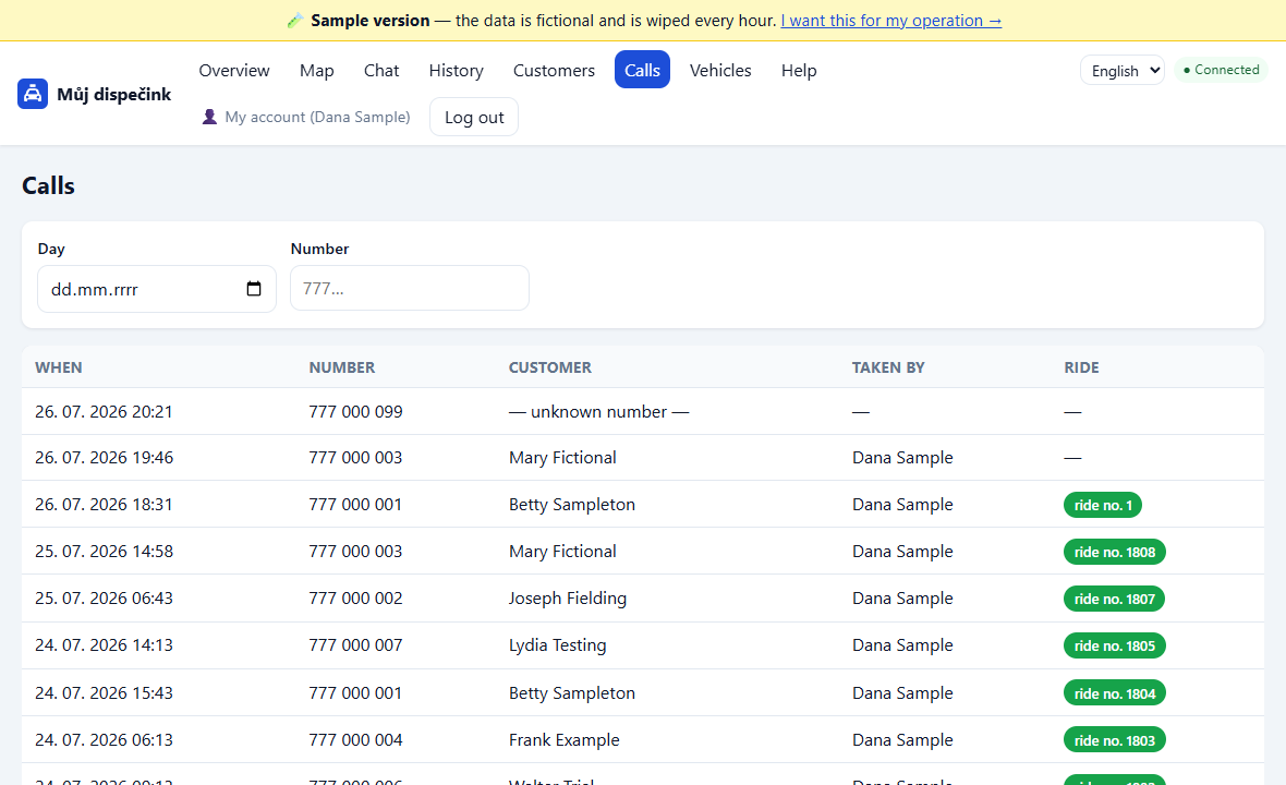 List of calls