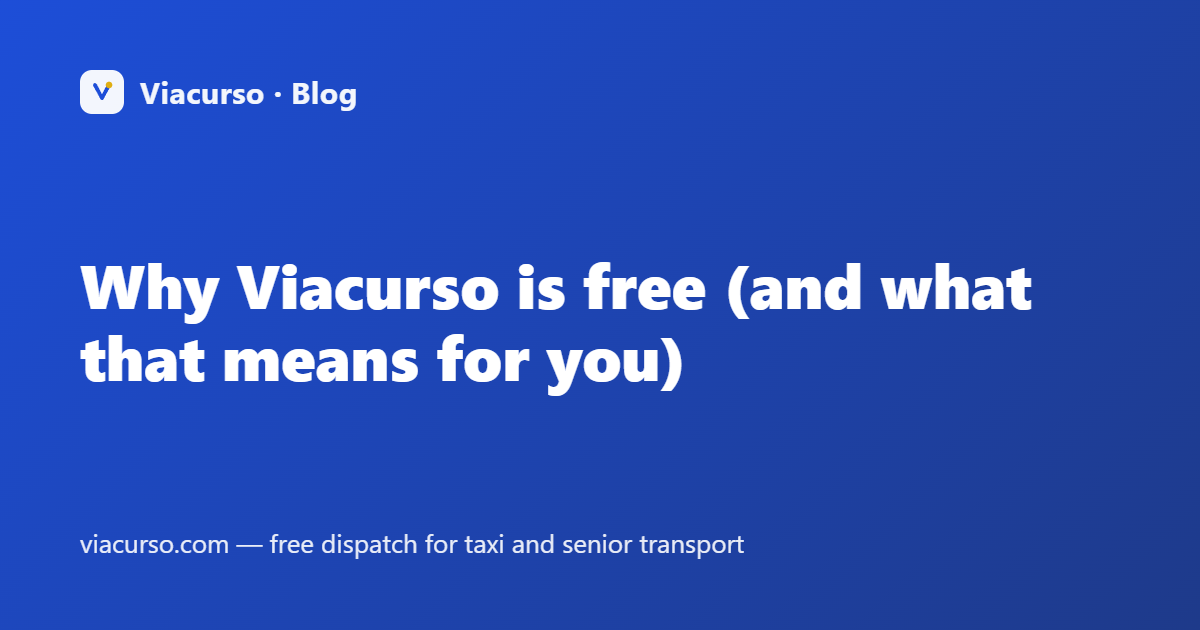 Why Viacurso is free (and what that means for you)